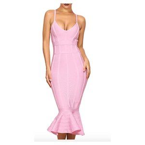 Pink Mermaid Bodycon Dress